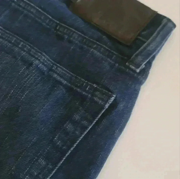 🔥 Express Jeans, Rocco Slim Fit w/Skinny Leg, Size 36x32, Dark Blue, EUC - Picture 6 of 8